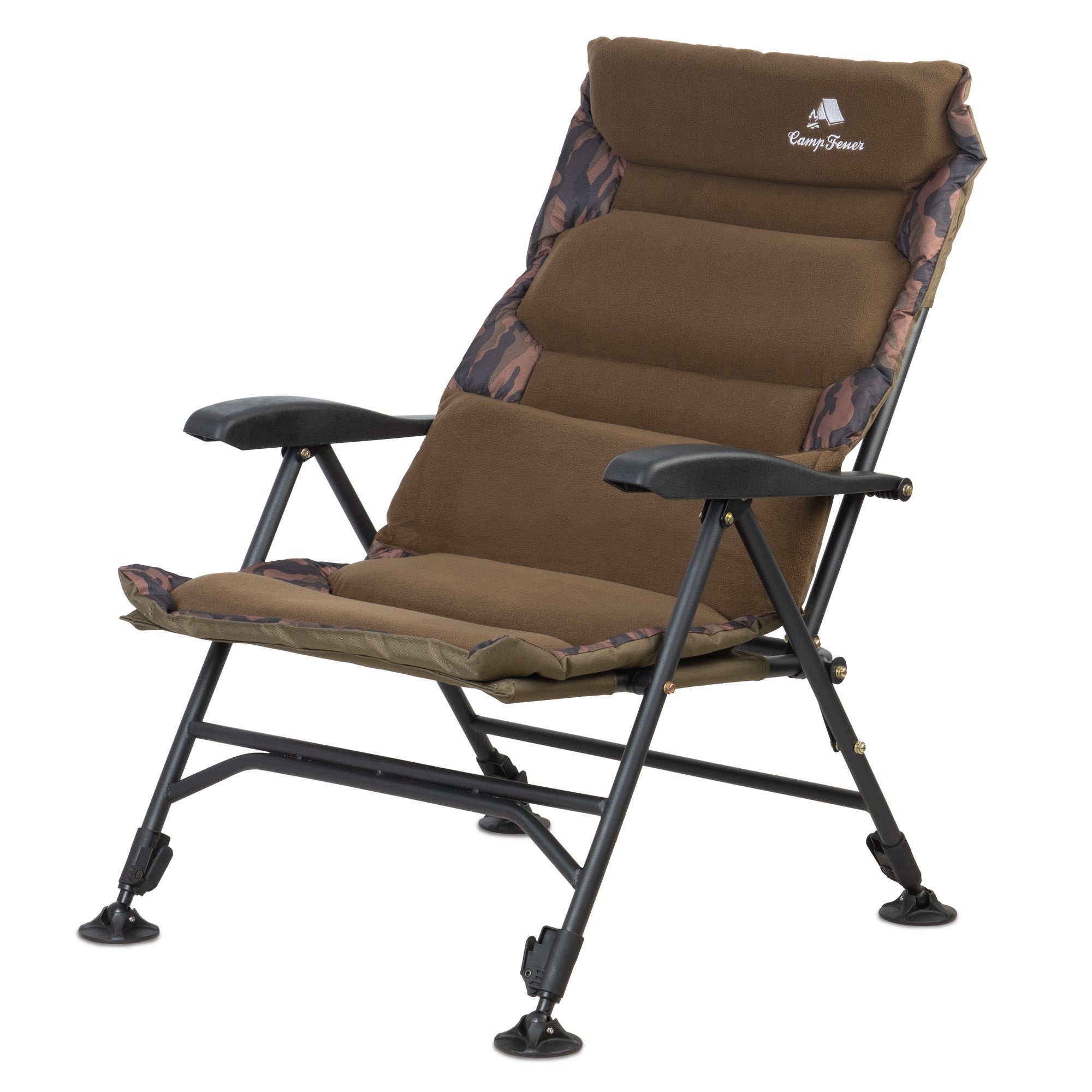 Angelstuhl, Camouflage Braun, höhenverstellbar – CampFeuer