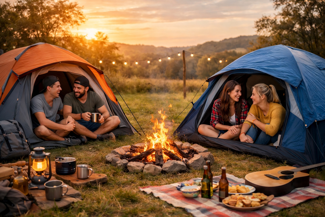 Camping mit Freunden – gemeinsam unterwegs, entspannt genießen