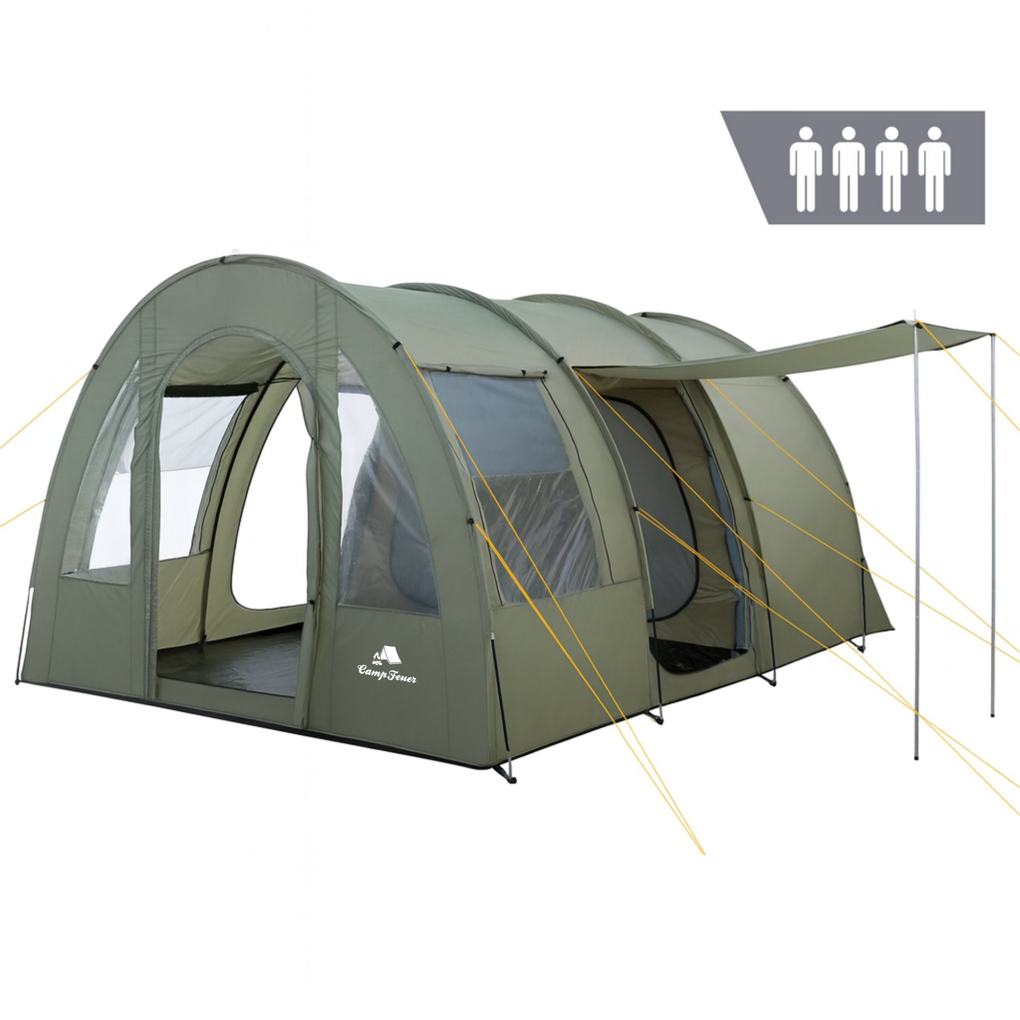 Tunnelzelt "TunnelX", 4 Personen