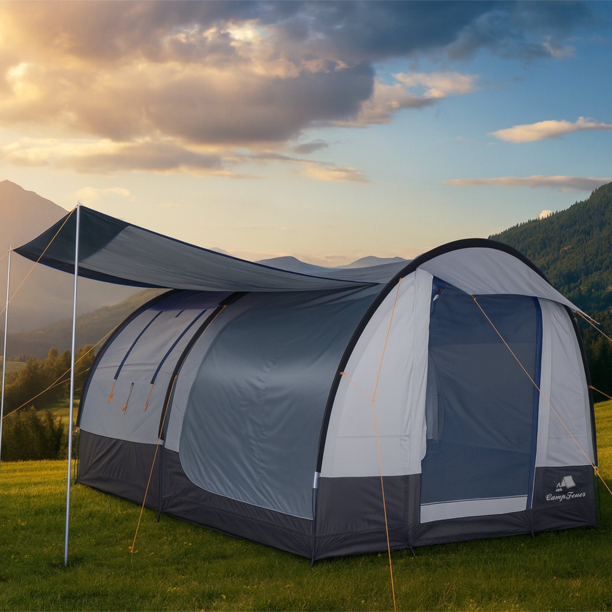 campfeuer tunnelzelt 1510 Tunnelzelt "Smart", 4 Personen – CampFeuer
