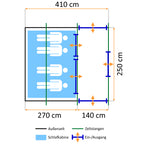 Tunnelzelt "Smart", 4 Personen