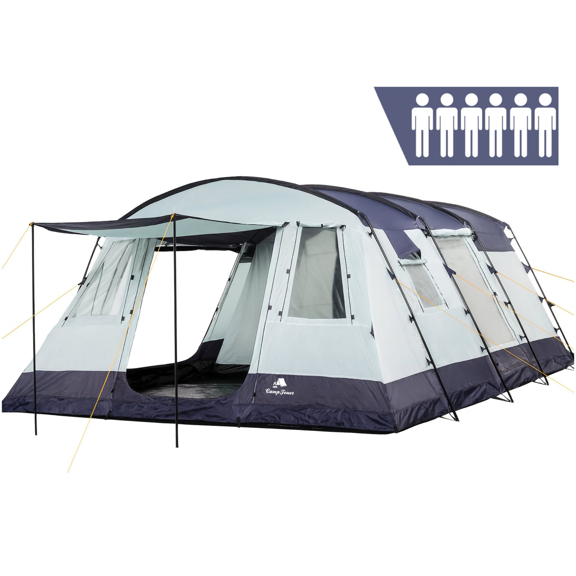 interrail mit zelt Tunnelzelt "XtraL", 6 Personen – CampFeuer