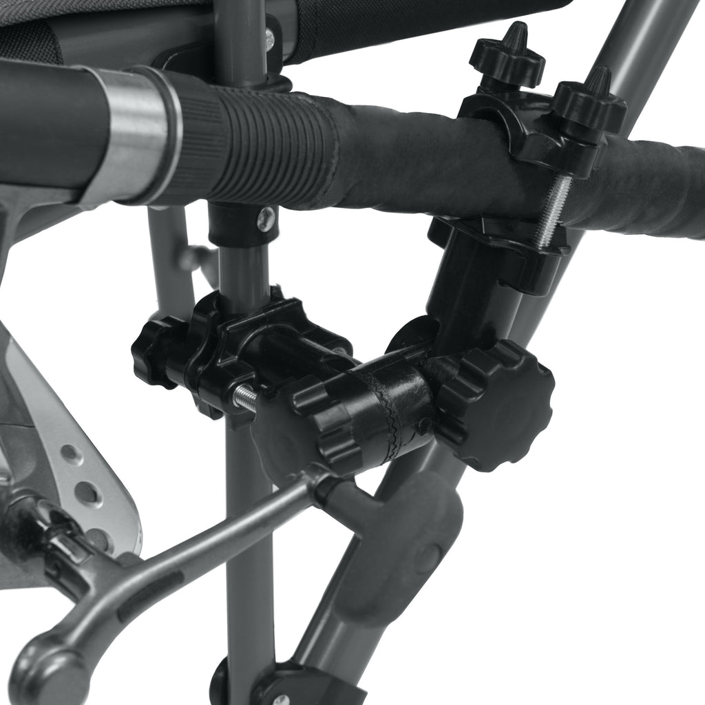 Angelstuhl mit Angelhalterung, faltbar, inkl. Tasche