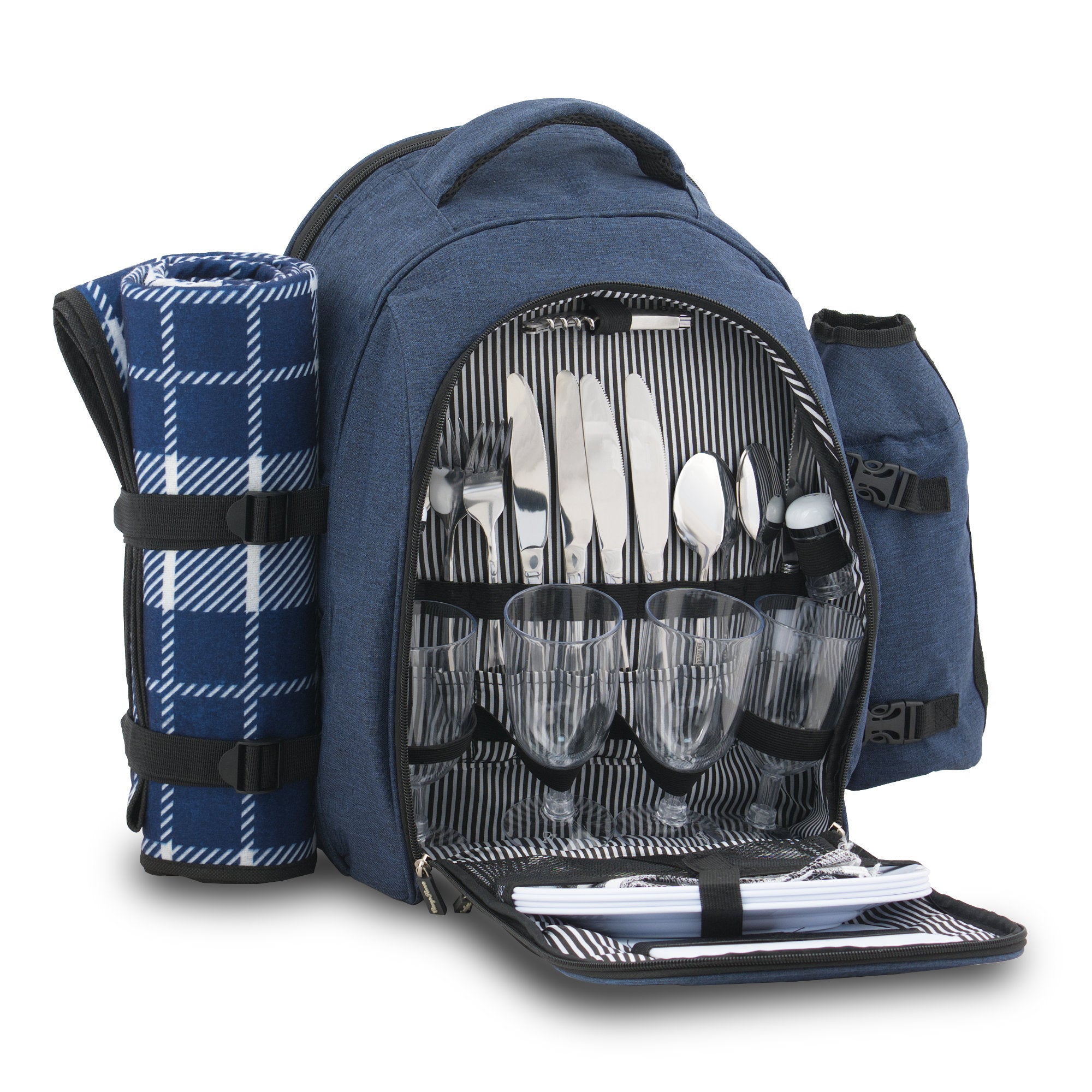 Picknickrucksack, 32-teilig, 4 Personen