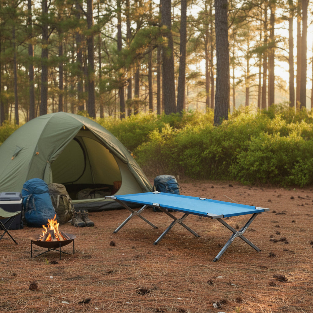 Feldbett, bis 180 kg, inkl. Tragetasche, Campingliege