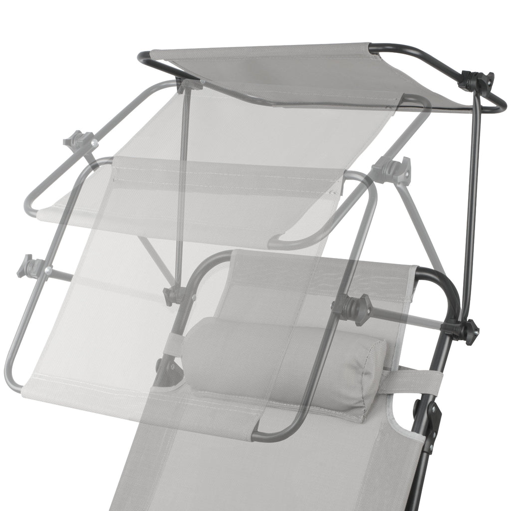 Sonnenliege, inkl. Dach und Arm-Massagerollen