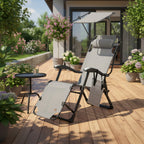 Sonnenliege, inkl. Dach und Arm-Massagerollen