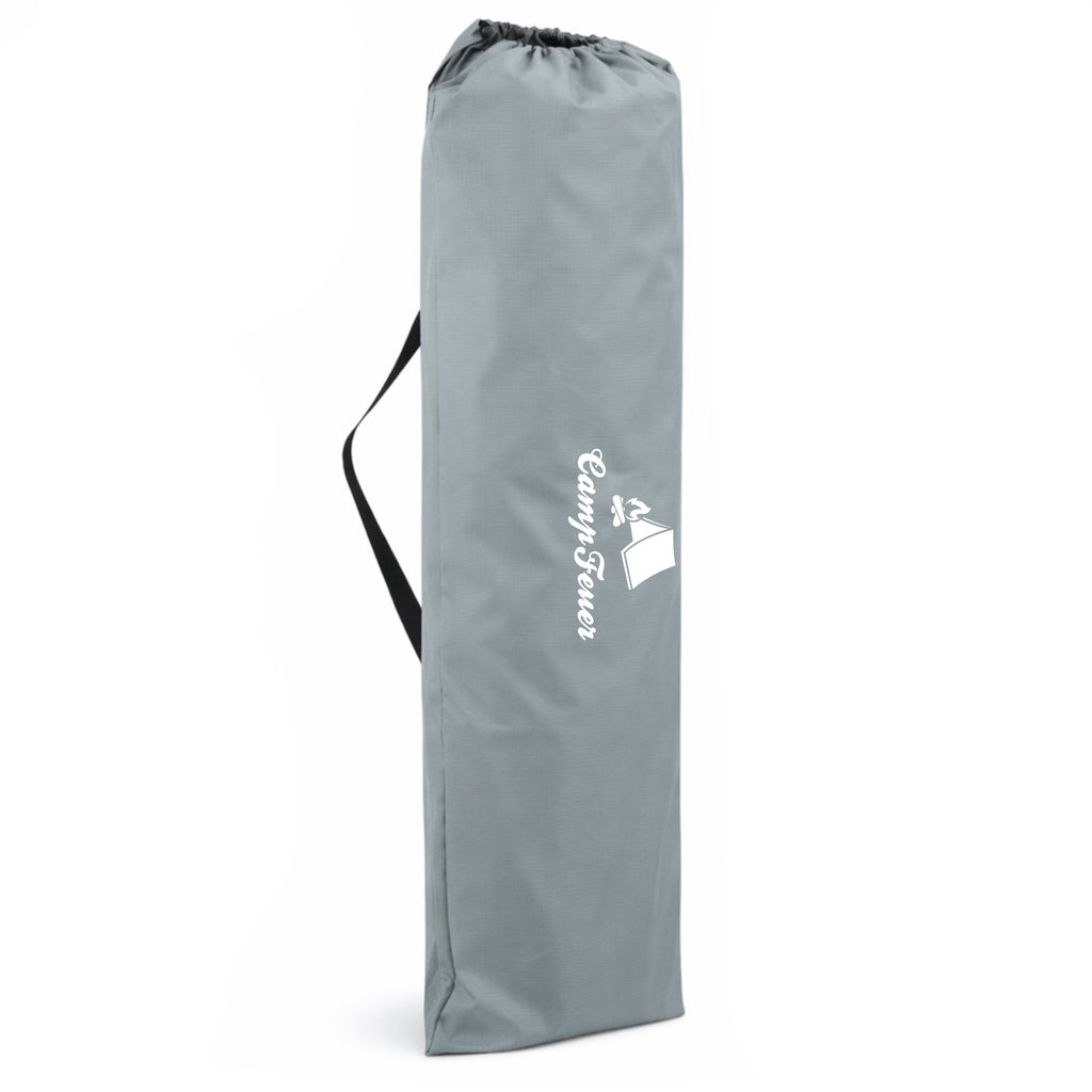 Lit de camping pliant, jusqu'à 150 kg, avec oreiller et sac de transport