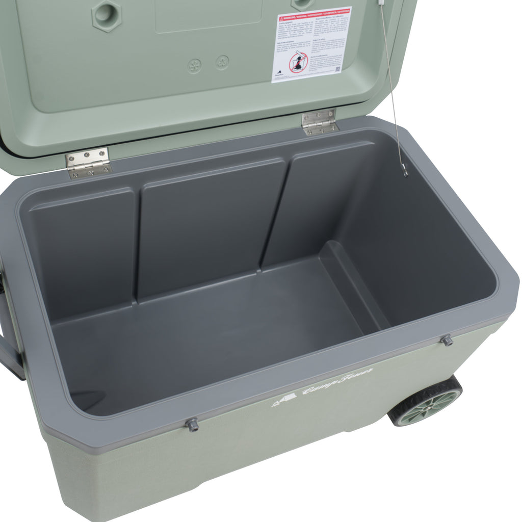 Cooler, 70 liters, with wheels