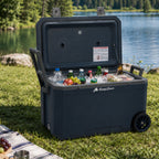 Cooler, 70 liters, with wheels