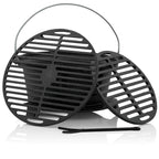 Survival set, 6-piece, including Dutch oven, cast iron grill pot, fire steel, grill lighter, charcoal