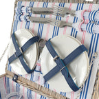 Picknickkorb, inkl. Geschirr-Set, 21-teilig, 4 Personen