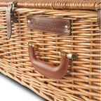 Picknickkorb, inkl. Kühlfach und Geschirr-Set, 29-teilig, 4 Personen