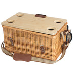 Picknickkorb, inkl. Serviertisch und Geschirr-Set, 25-teilig, 4 Personen