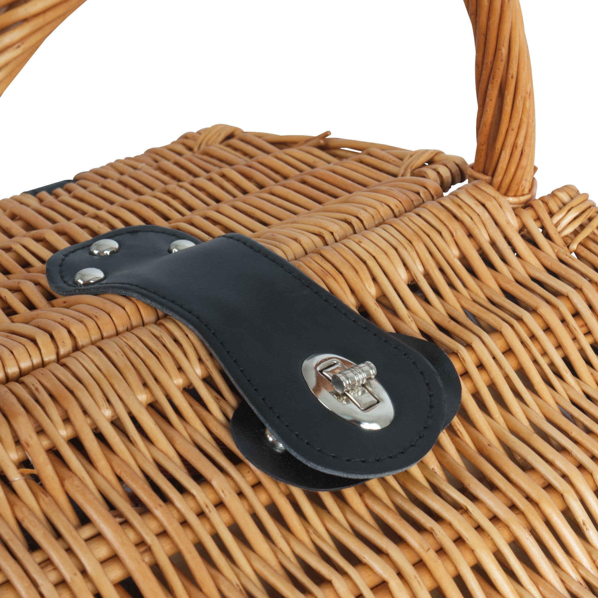 Picknickkorb, inkl. Kühlfach und Geschirr-Set, 12-teilig, 2 Personen