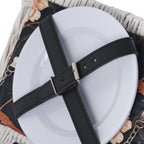 Picknickkorb, inkl. Kühlfach und Geschirr-Set, 12-teilig, 2 Personen