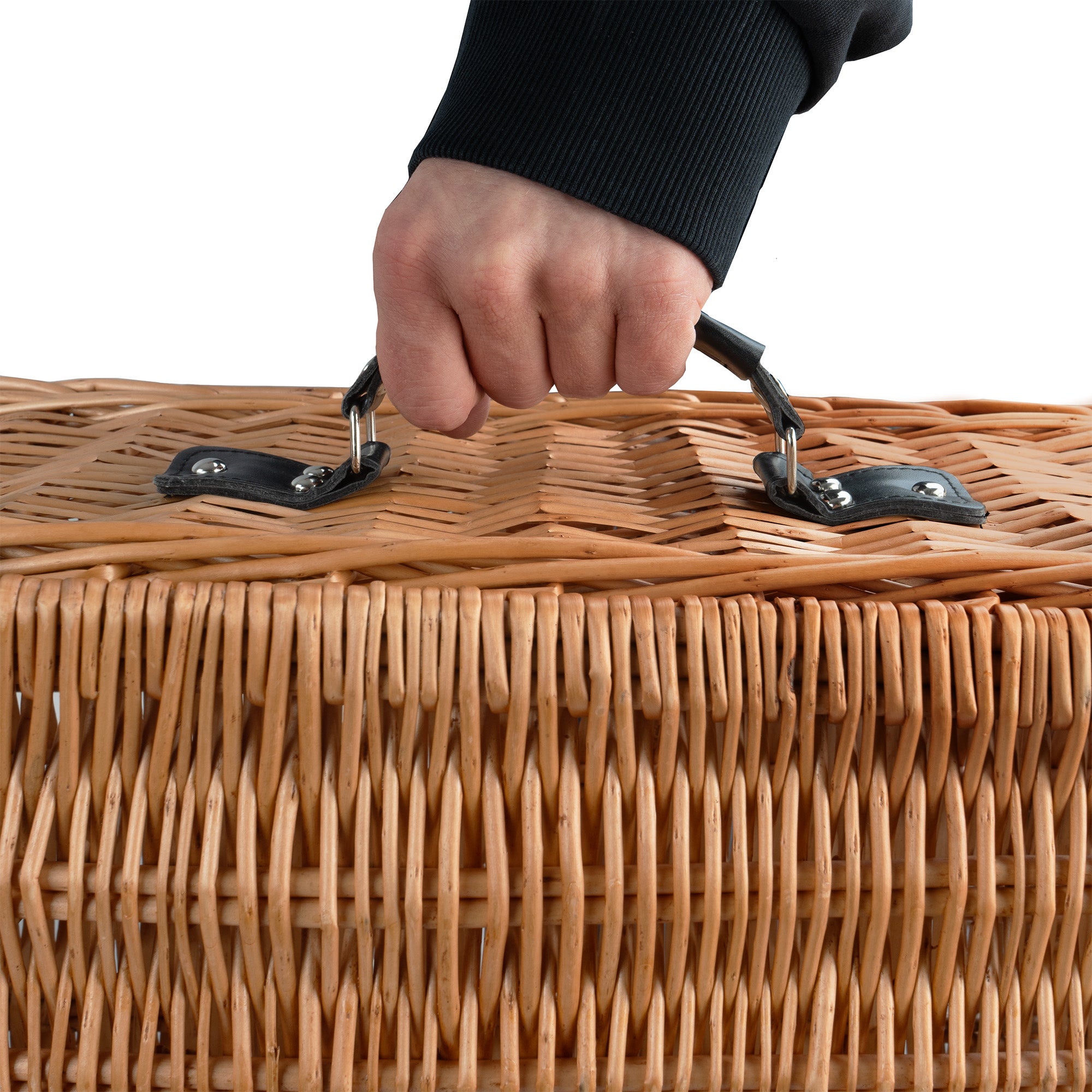 Picknickkorb, 3er Set, Weidenkorb