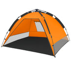 Strandmuschel, Orange/Grau , UV50+, inkl. Tragetasche