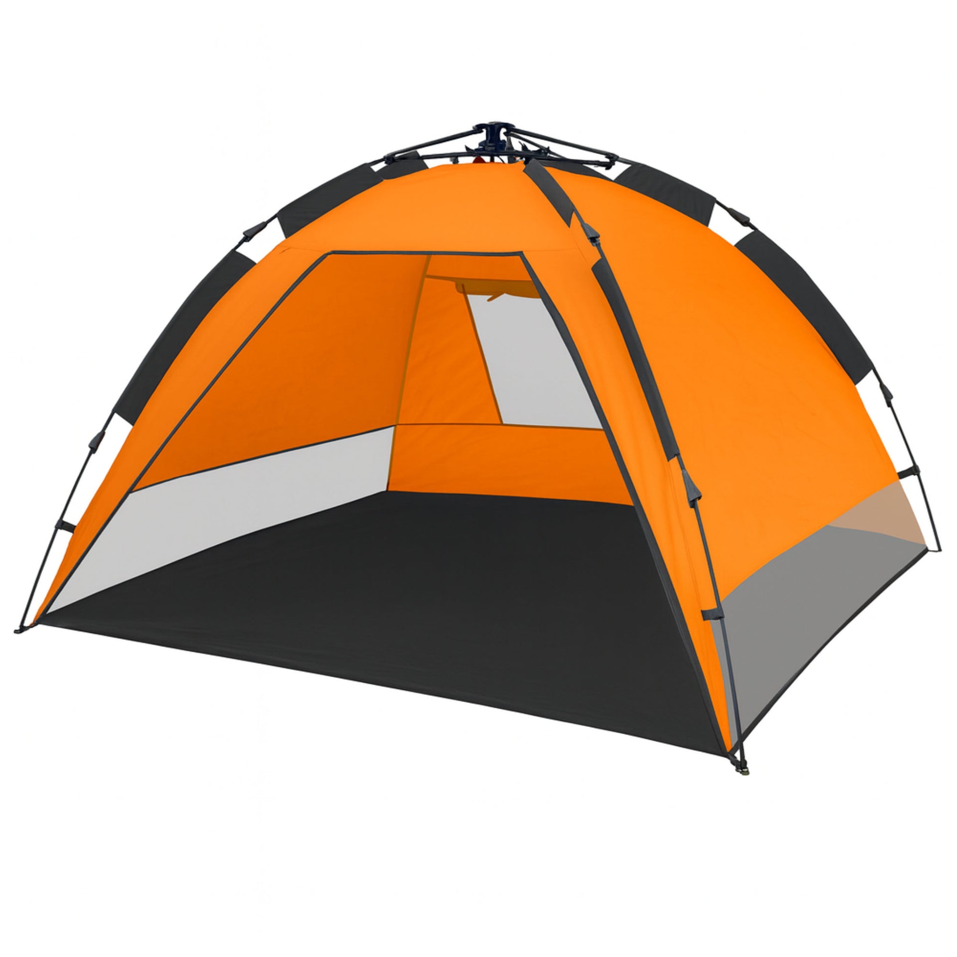 orange zelt Strandmuschel, Orange/Grau , UV50+, inkl. Tragetasche – CampFeuer