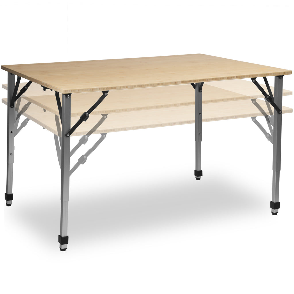 Camping table, bamboo, foldable