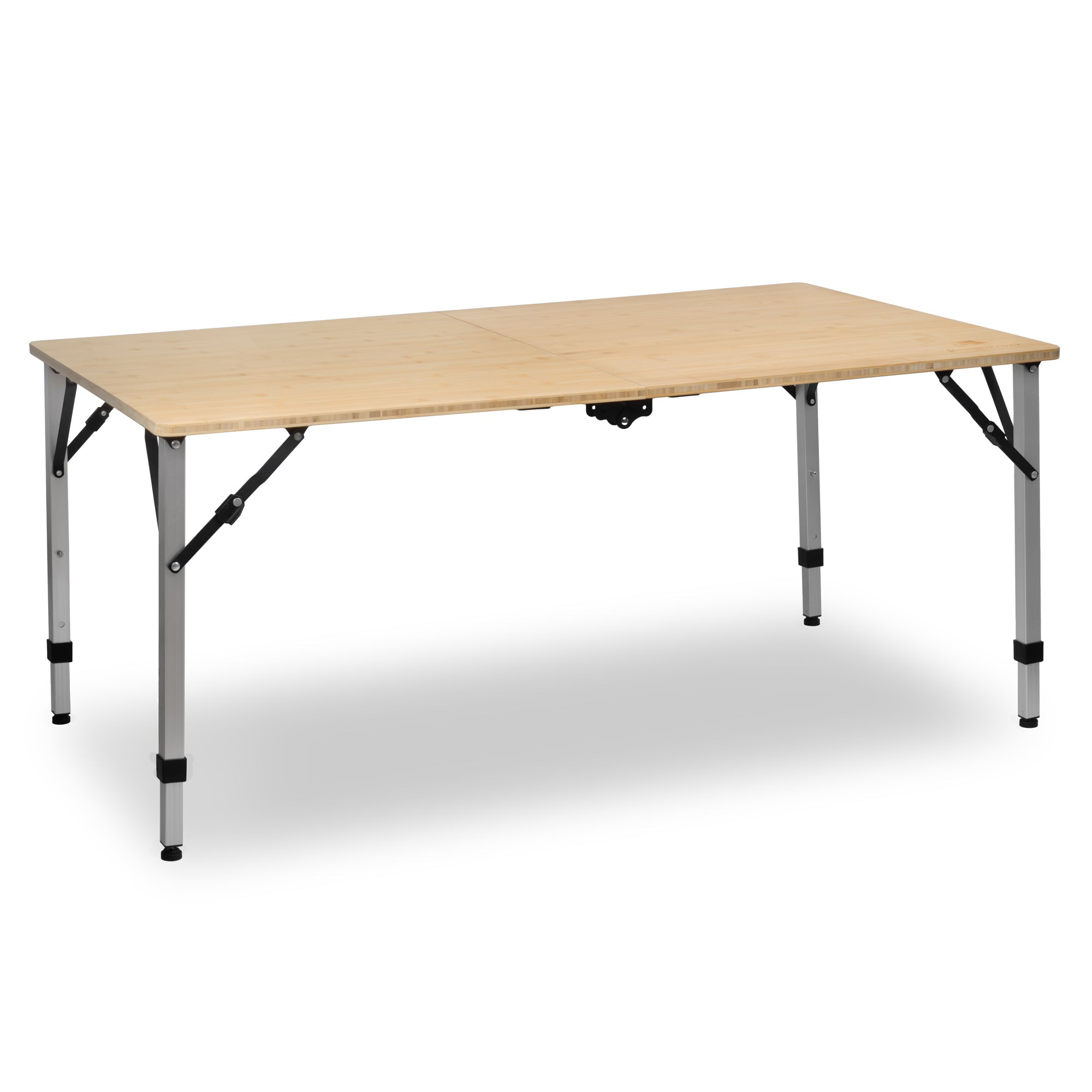 Table de camping en bambou, pliable