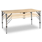 Camping table, bamboo, foldable