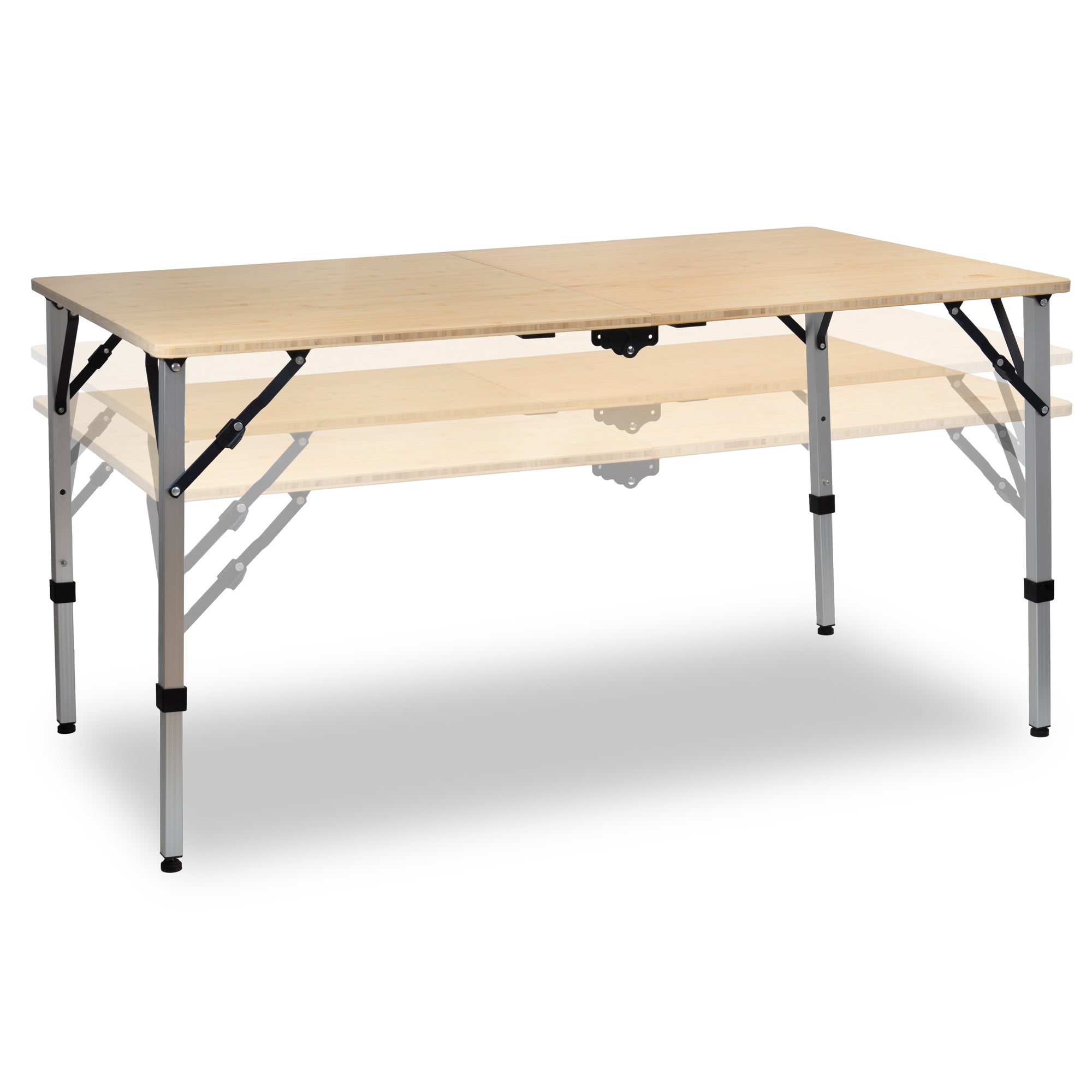 Camping table, bamboo, foldable