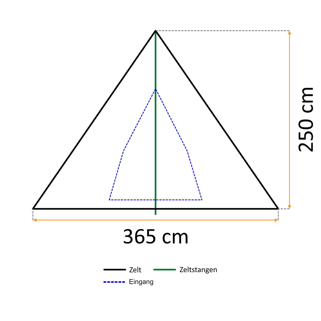 Tipi Zelt "Spirit", 4 Personen, 3000 mm Wassersäule