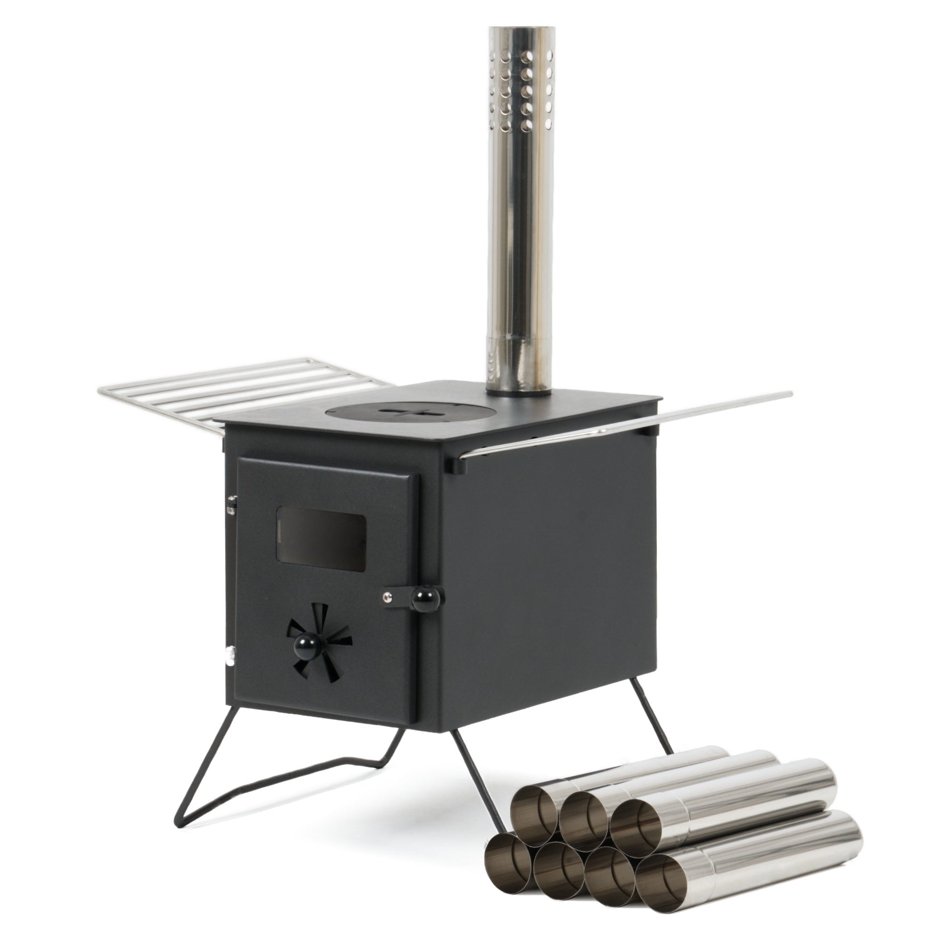 luxe zelt mit ofen Zeltofen, 54,5 x 38,5 x 259,5 cm – CampFeuer