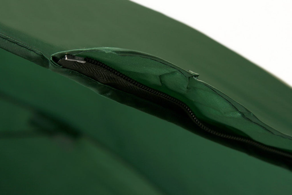 Fishing umbrella, dark green, including bag.