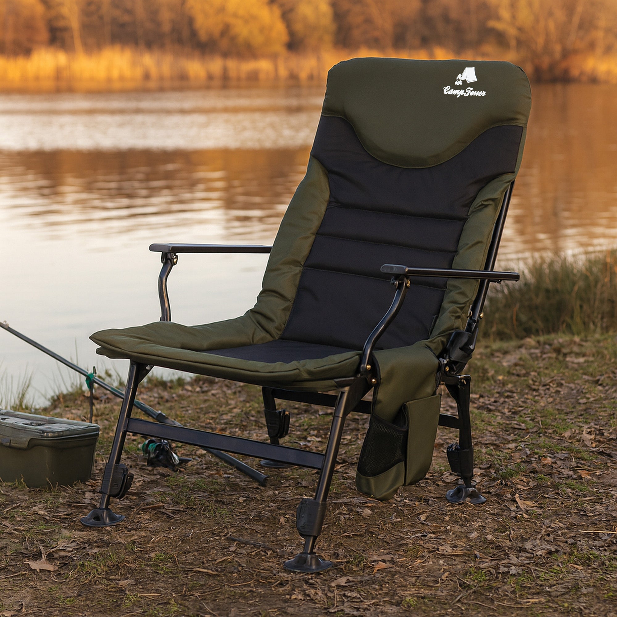 faltbarer campingstuhl belastbar bis 150 kg Angelstuhl, faltbarer Campingstuhl inkl. Tasche – CampFeuer