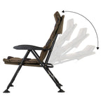 Angelstuhl, Camouflage Braun, höhenverstellbar