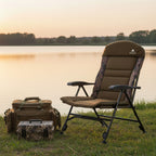 Angelstuhl, Camouflage Braun, höhenverstellbar