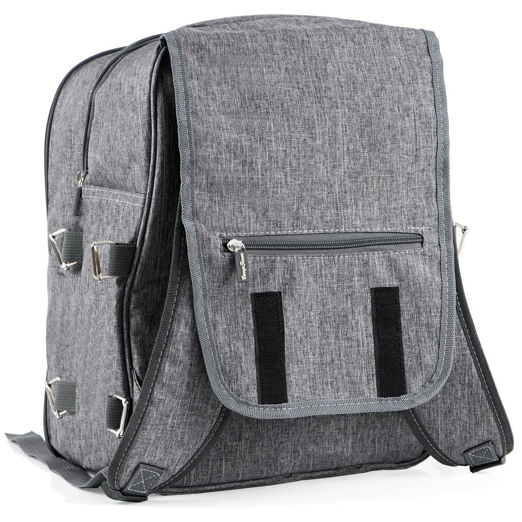 Picknickrucksack, Grau, 32-teilig, 4 Personen