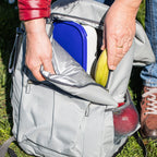 Cooler backpack, grey, 20 liters, 42 x 35 x 20 cm, waterproof