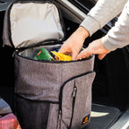 Cooler backpack, grey, 20 liters, 44 x 32 x 23 cm, waterproof