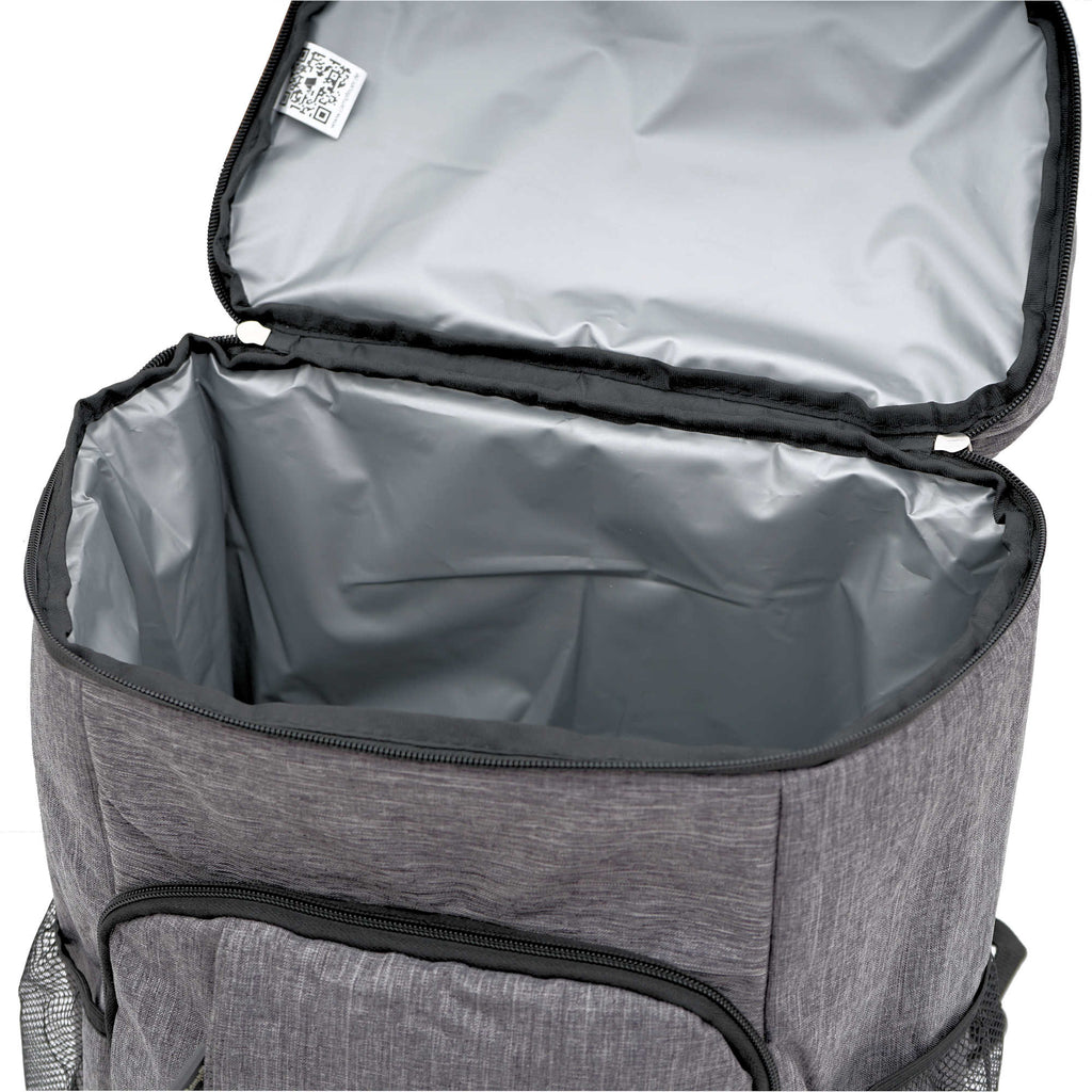 Cooler backpack, grey, 20 liters, 44 x 32 x 23 cm, waterproof