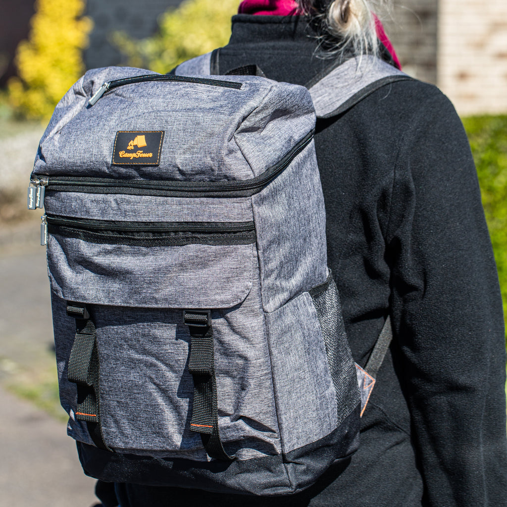 Kühlrucksack, Grau, 20 Liter, 30 x 20 x 46 cm, wasserdicht