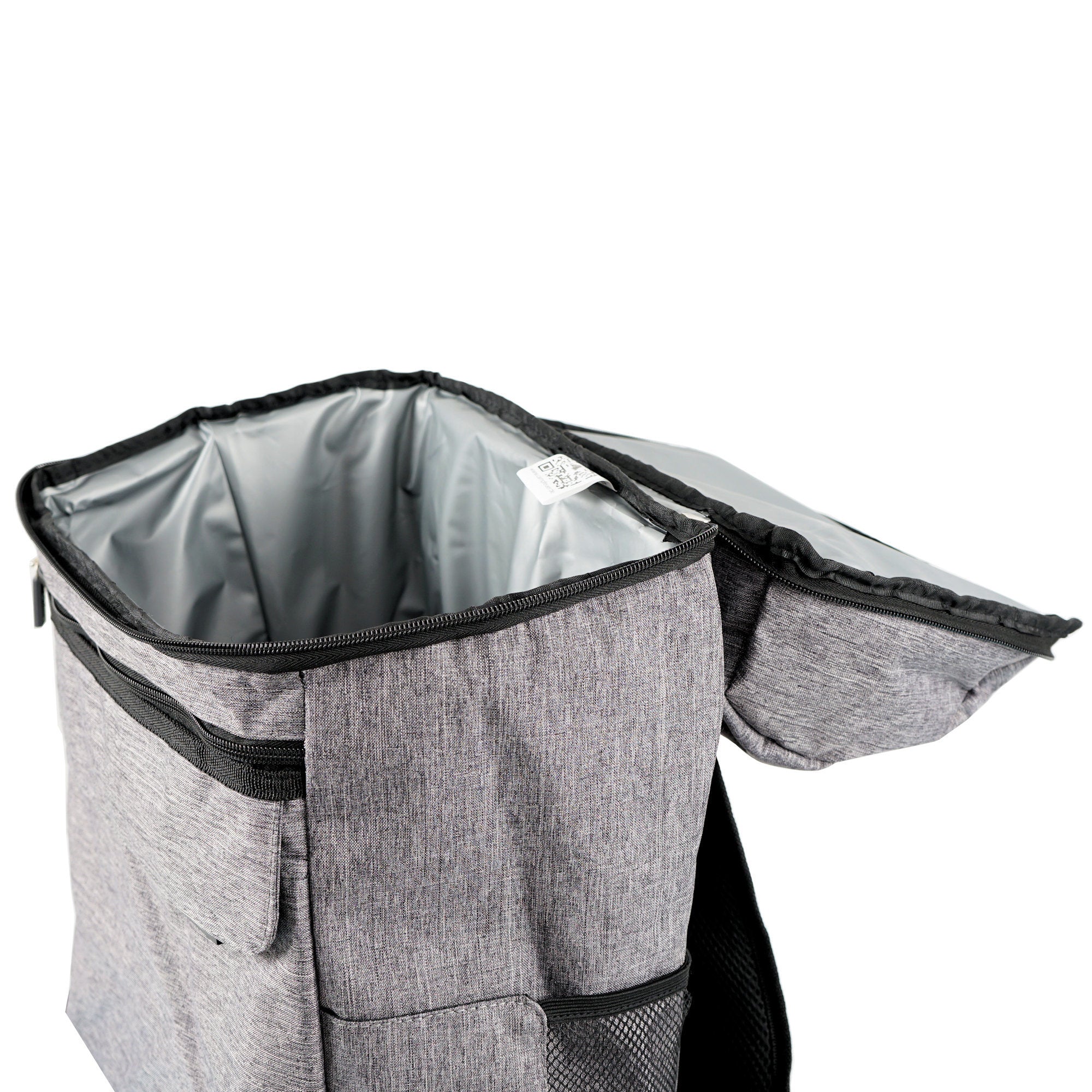 Kühlrucksack, Grau, 20 Liter, 30 x 20 x 46 cm, wasserdicht