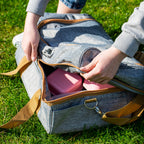 Picknicktasche, Grau, 20-teilig, 4 Personen