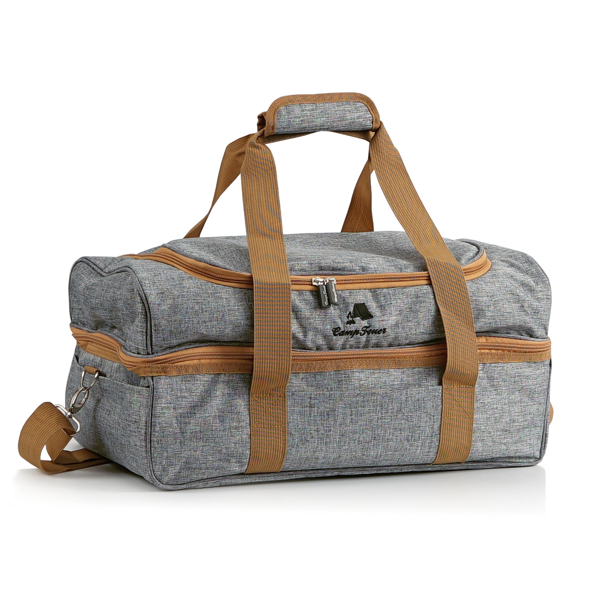Picknicktasche, Grau, 20-teilig, 4 Personen