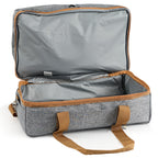 Picknicktasche, Grau, 20-teilig, 4 Personen