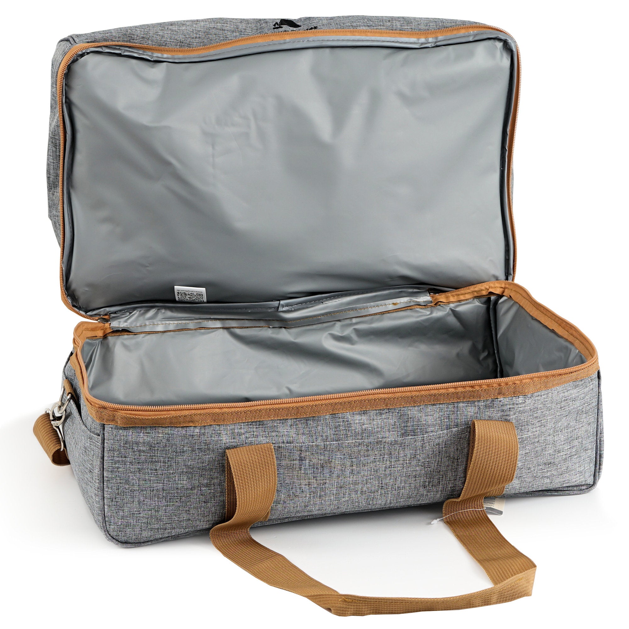 Picknicktasche, Grau, 20-teilig, 4 Personen