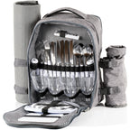 Picknickrucksack, 32-teilig, 4 Personen, wasserdicht