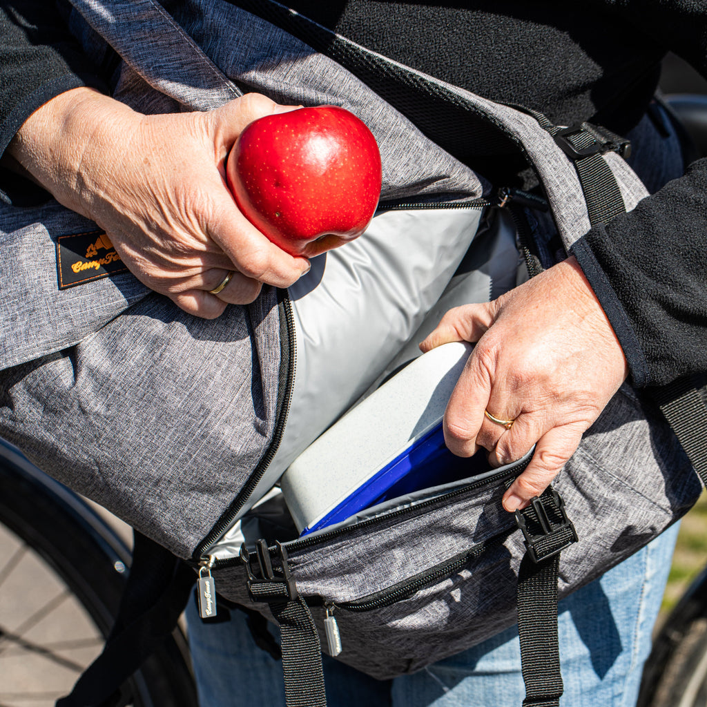 Rucksack mit Kühlfach, Grau, 20 Liter, wasserdicht