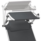 Sonnenliege, inkl. Dach, Alu Campingliege