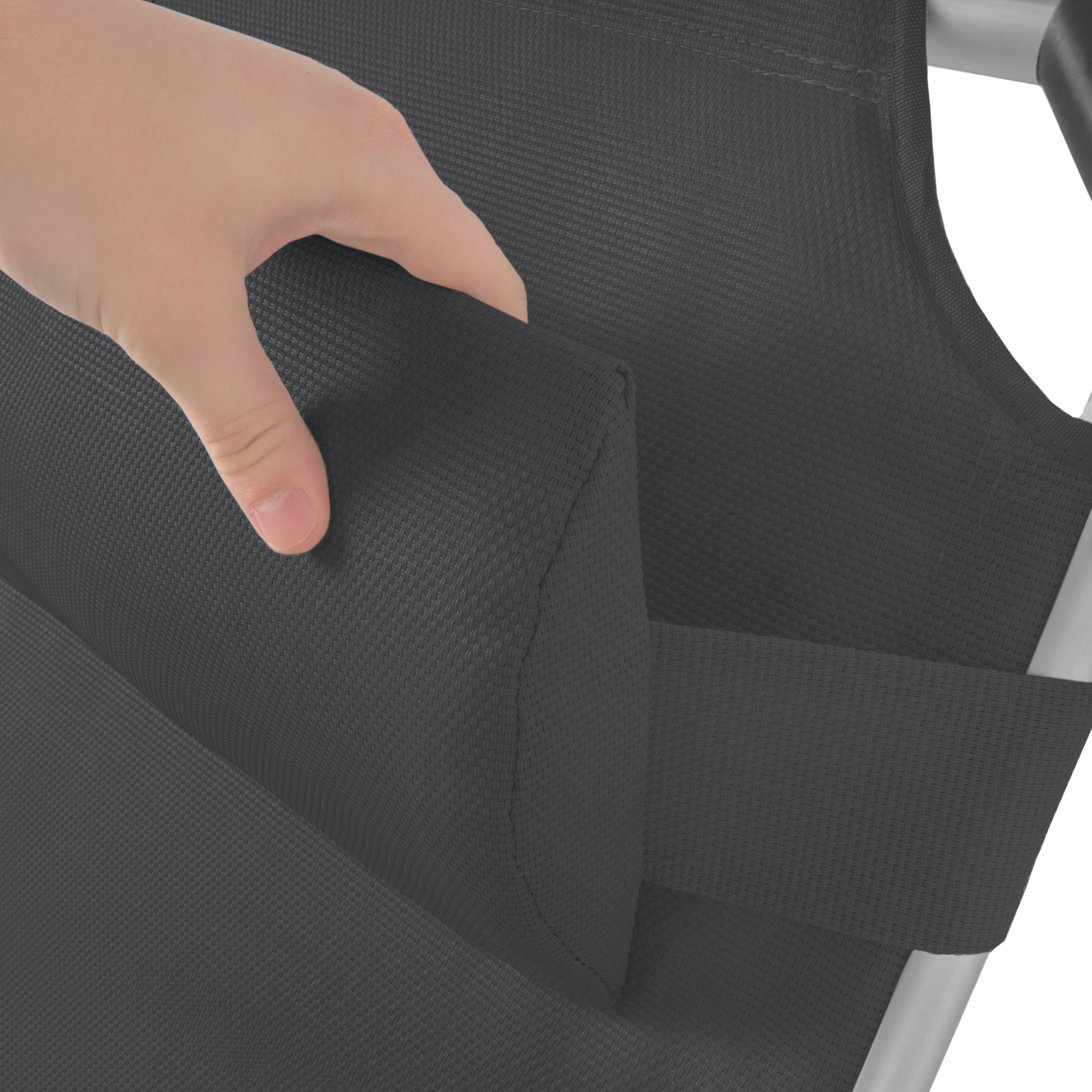 Sonnenliege, inkl. Dach, Alu Campingliege