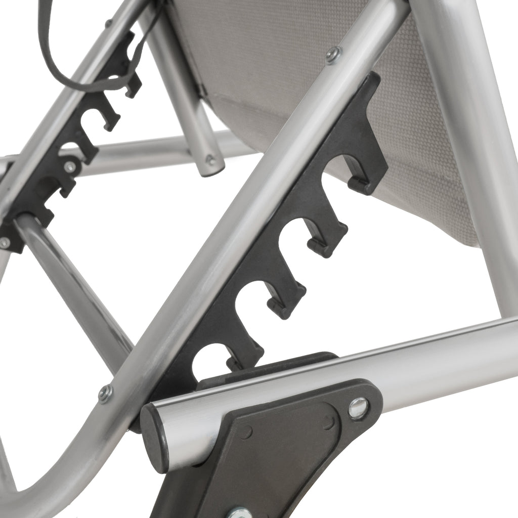 Sonnenliege, inkl. Dach, Alu Campingliege