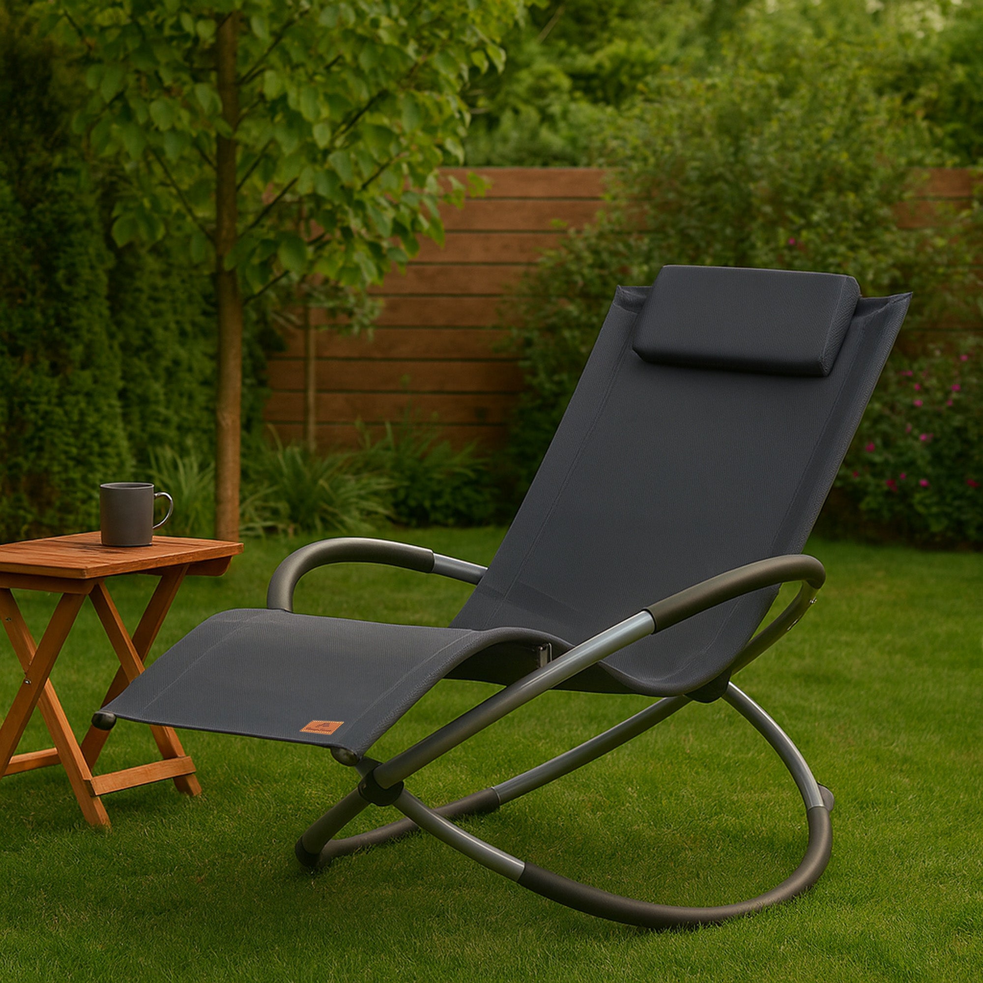 Rocking chair, foldable, swing lounger – CampFeuer
