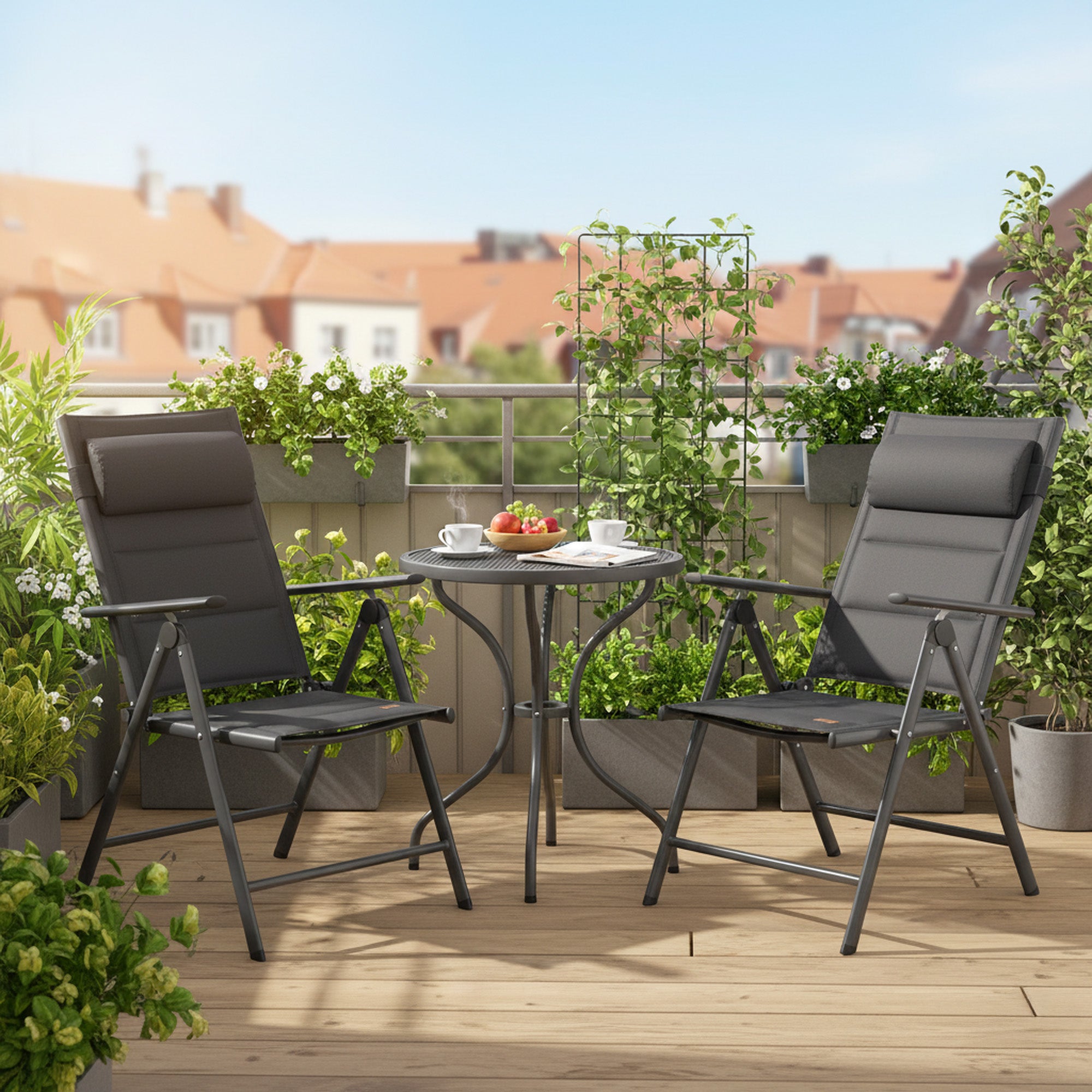 Campingstuhl, 7-fach verstellbar, Outdoor Gartenstuhl – CampFeuer
